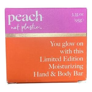Peach Not Plastic Limited Edition Moisturizing Hand & Body Bar Vanilla 3.35 oz